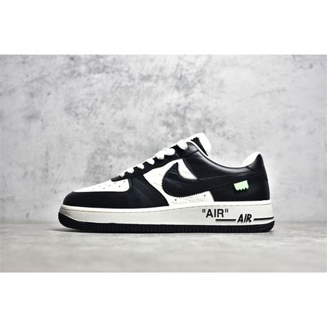 black and white lv air force 1